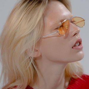 BNWT Gentle Monster Silver & Yellow Kujo Sunglasses